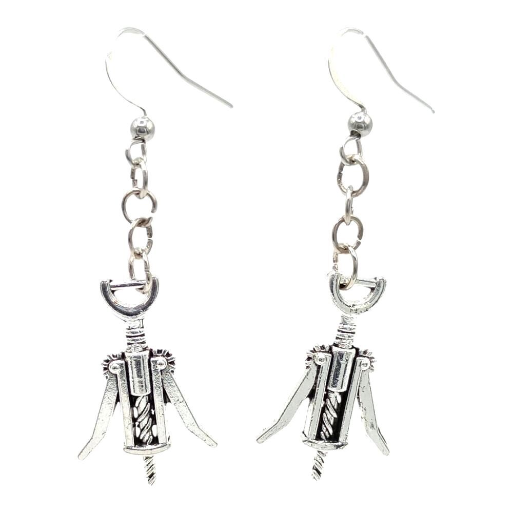 Corkscrew Earrings Fashion Jewelry Dangle girls night party wine celebration